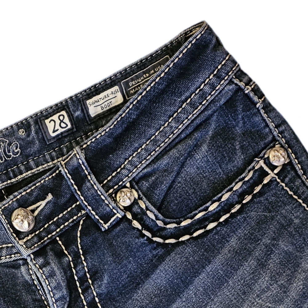 Miss Me Embellished Blue Jeans - Picture 5 of 7
